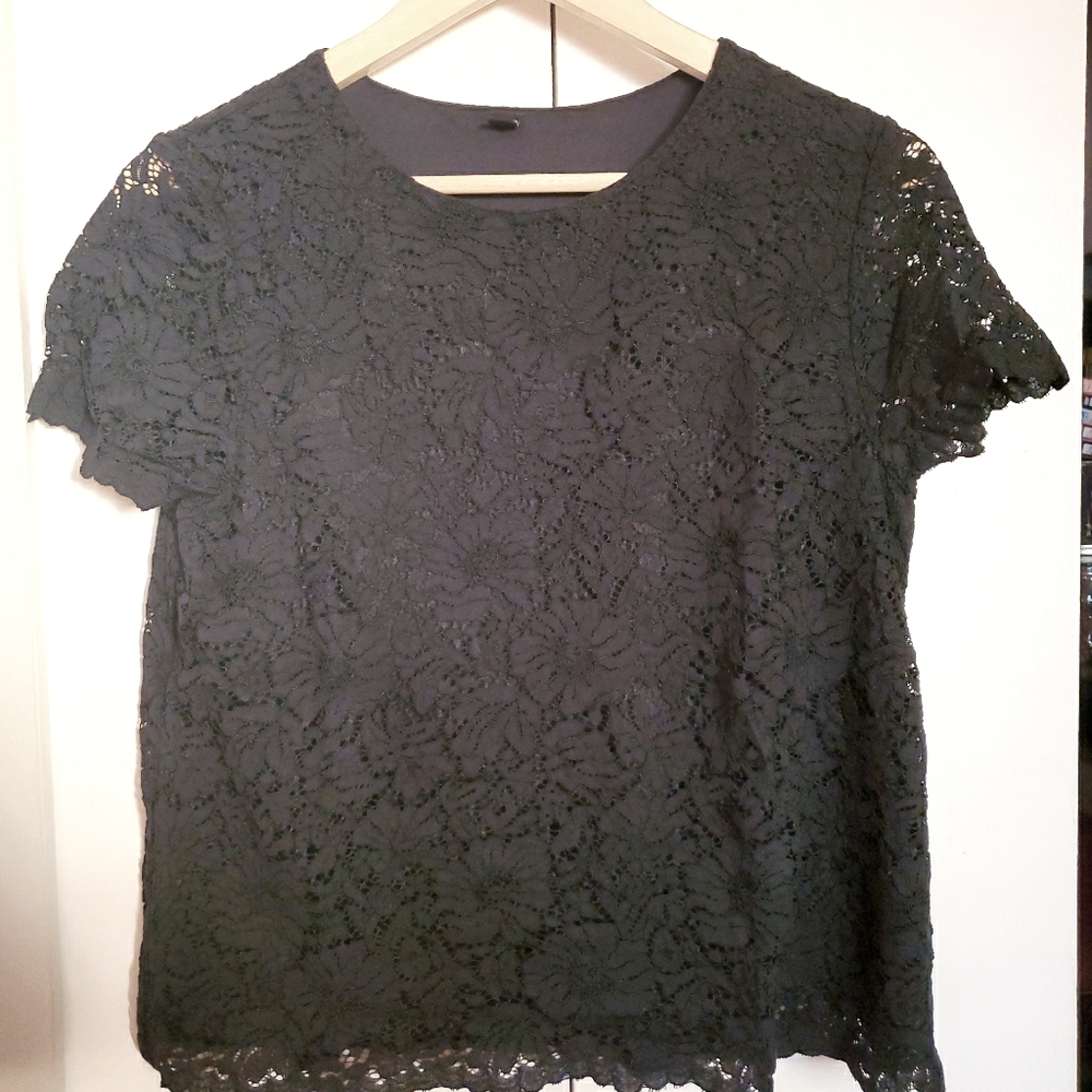 Black lace top